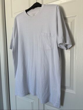 Men's White Pocket Tee - Everyday Crewneck